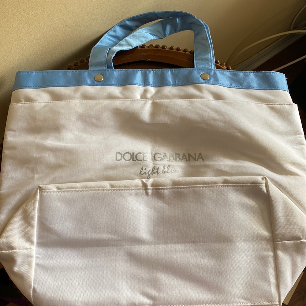 Dolce and Gabbana Light Blue Tote Bag